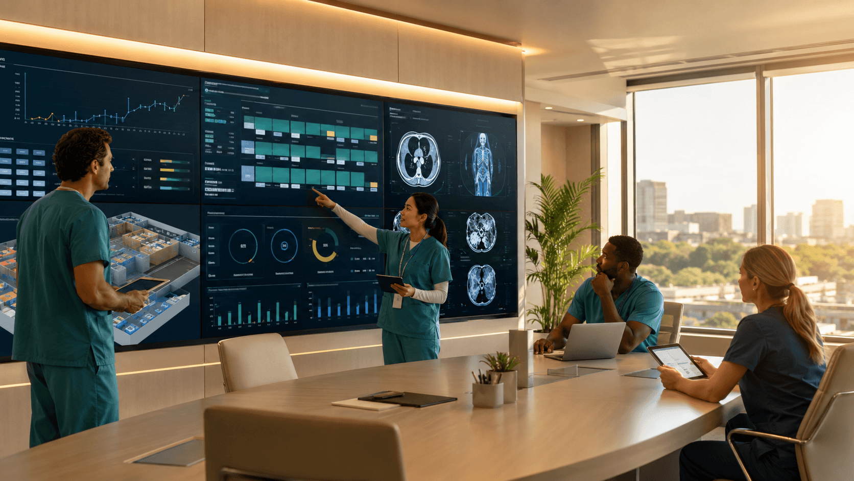 Hospital clinical command suite - critical-asset discipline brought to healthcare settings