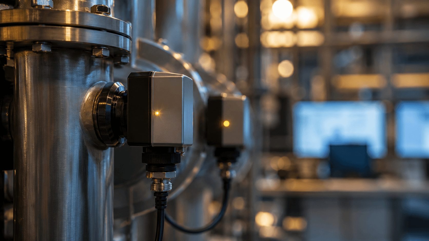 Industrial IoT sensors on plant pipework - the instrumented assets behind ISIT's IoT heritage