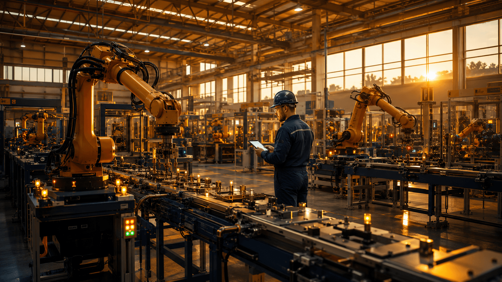 Smart factory floor - connected machinery and real-time asset monitoring