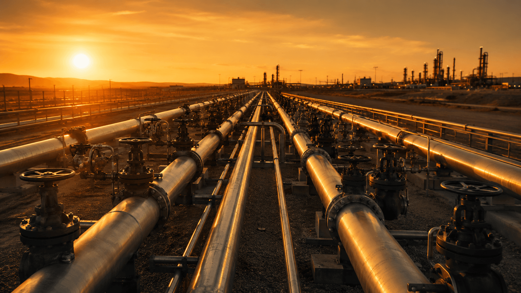 Industrial pipelines at golden hour - twenty-five years of critical-asset delivery